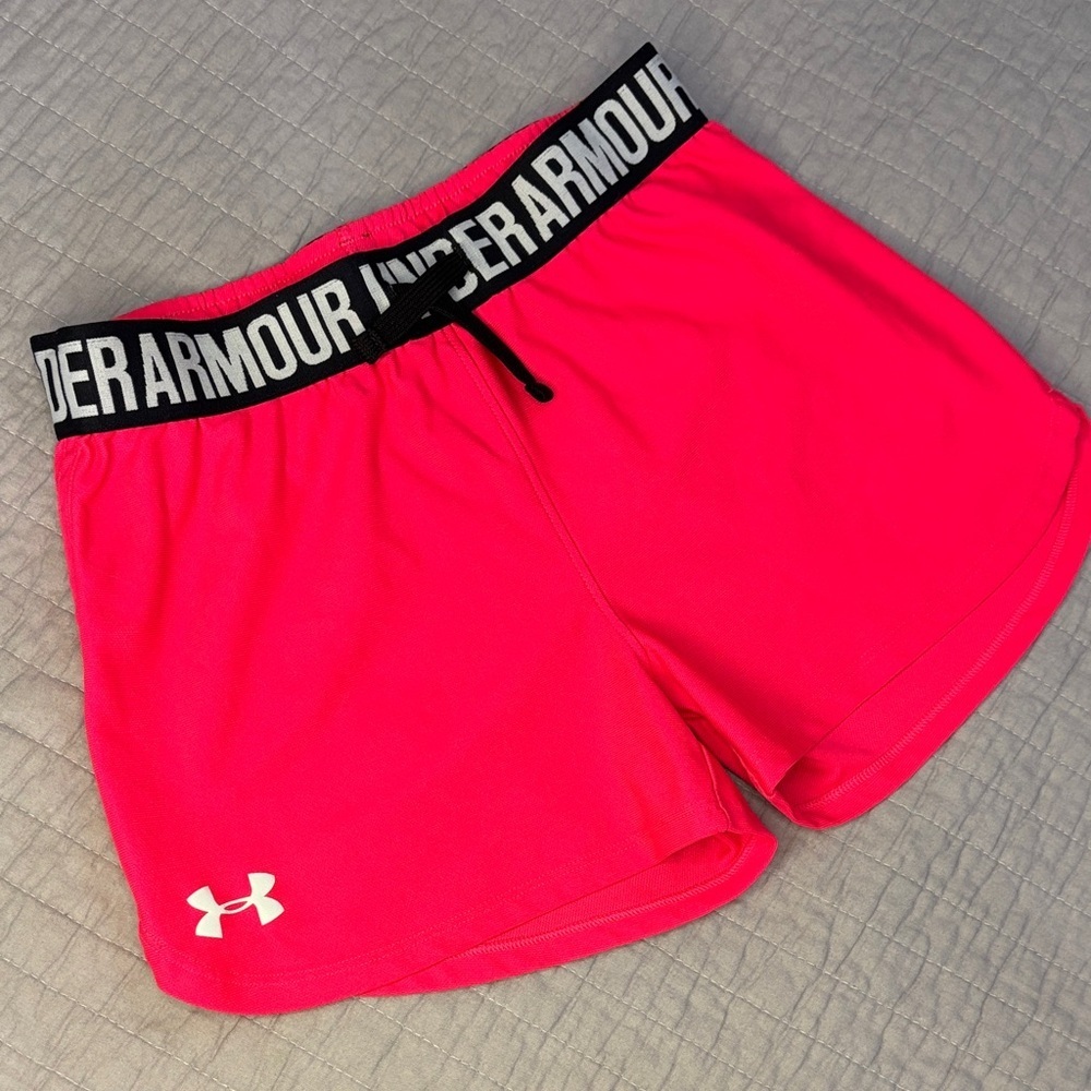 Under Armour Girls' HeatGear Play Up Shorts youth medium YMD